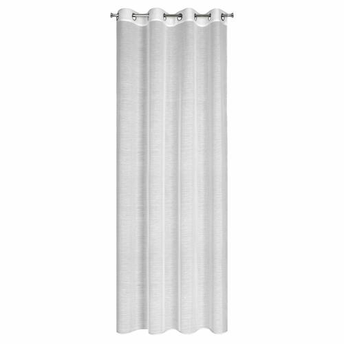 Hotová záclona s krúžkami - Gracja, biela hladká 140 x 250 cm